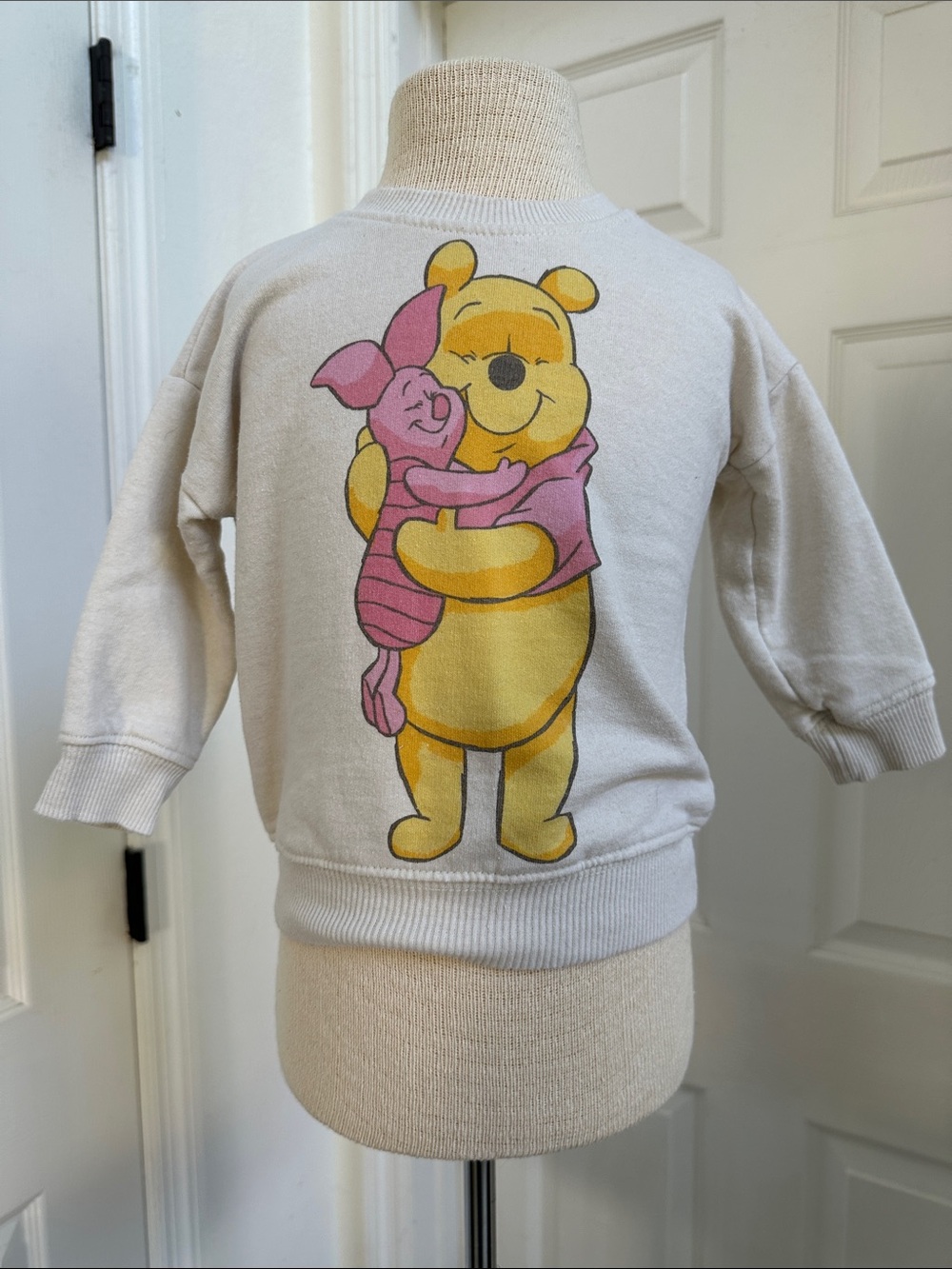 Disney Winnie the Pooh Baby Cream Sweatshirt with Piglet/Pooh Graphic Size 12M